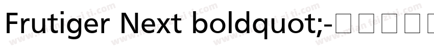 Frutiger Next boldquot;字体转换